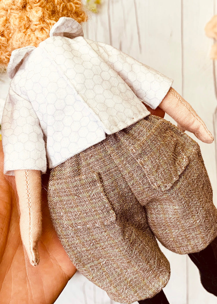 25cm Doll Clothes Pattern🧵 NewsBoy (Dress-Up)