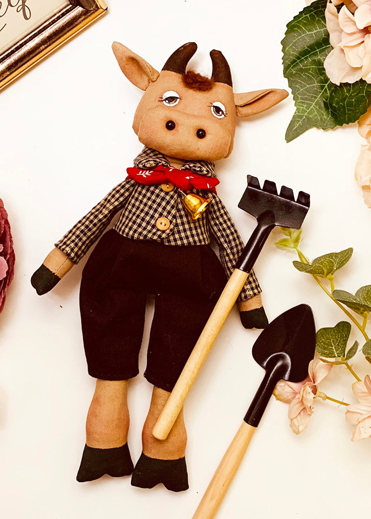 Easy Doll Pattern🌈 Farmer Moo moo