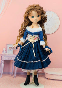 35cm doll Pattern / Cosette (Face center seam)