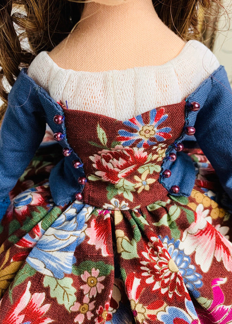 35cm doll Patten🩱Princess / No Face center seam