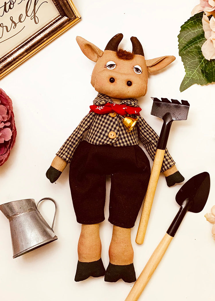 Easy Doll Pattern🌈 Farmer Moo moo