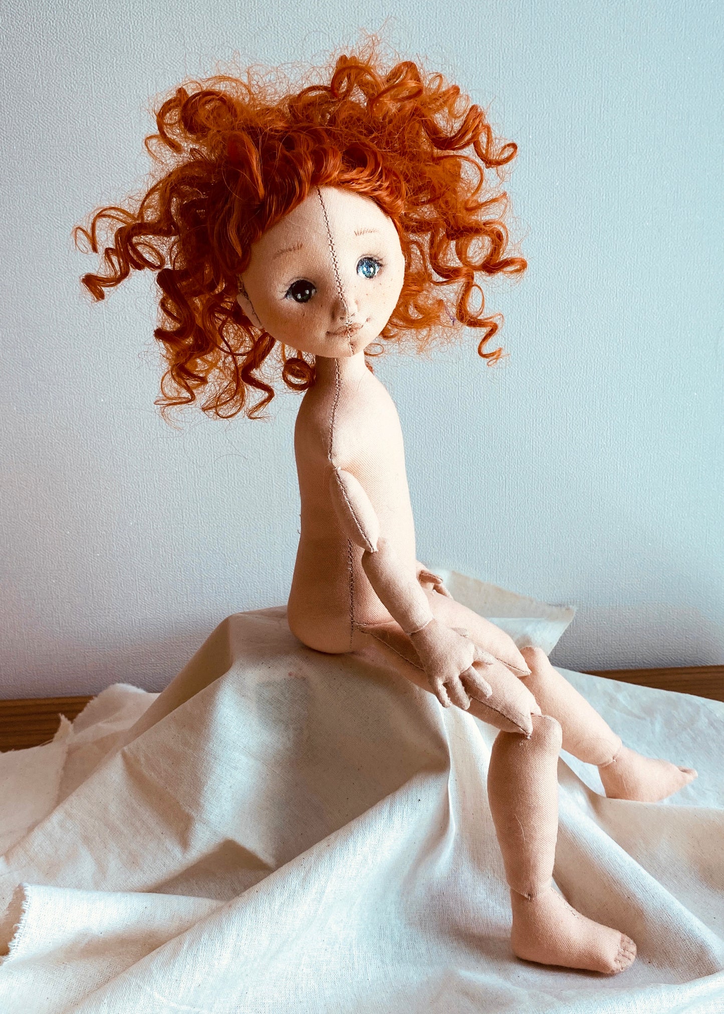 33cm Doll Body Pattern🎀 Basic Jointed Doll Body (Face center seam)