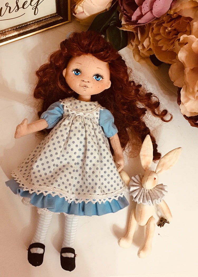 25cm Doll Pattern 🎀 (J) Alice & Rabbit (Dress-Up)