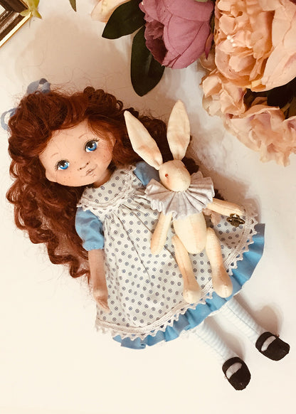25cm Doll Pattern 🎀 (J) Alice & Rabbit (Dress-Up)