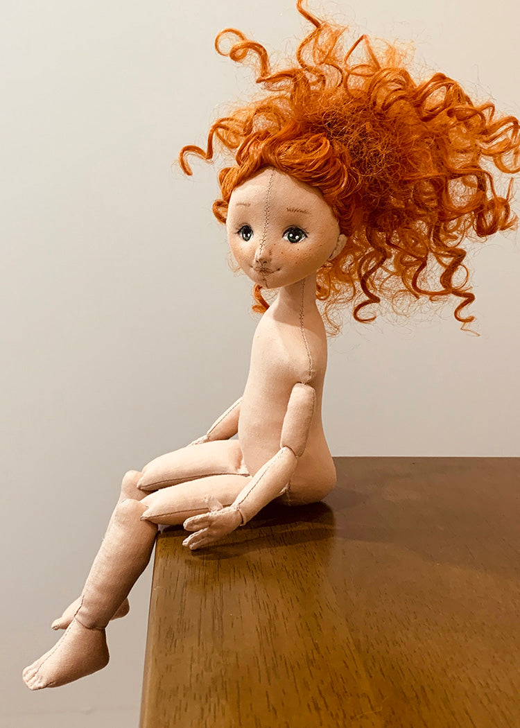 33cm Doll Body Pattern🎀 Basic Jointed Doll Body (Face center seam)
