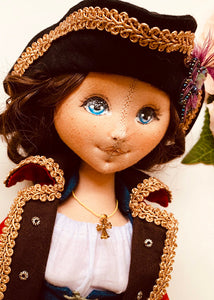 35cm doll Pattern / Captain (Face center seam)