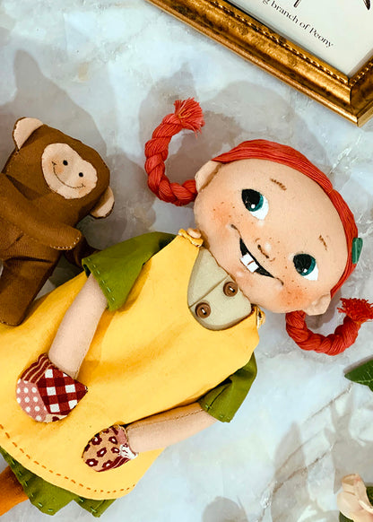Easy Doll Pattern🌈 Cute Girl and Monkey