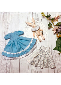 25cm Time Rabbit & Alice Doll Set – 2 Body Types + 2 Outfit Styles