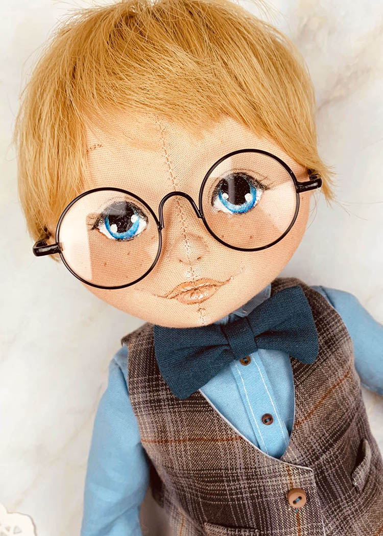 40cm Doll Pattern 🌈 (J) John Clothing Sets (Face center seam)