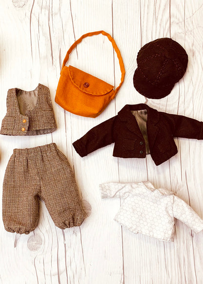 25cm Doll Clothes Pattern🧵 NewsBoy (Dress-Up)