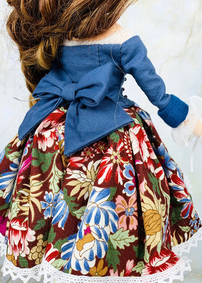 35cm doll Patten🩱Princess / No Face center seam
