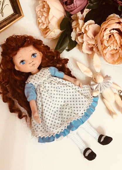 25cm Doll Pattern 🎀 (J) Alice & Rabbit (Dress-Up)