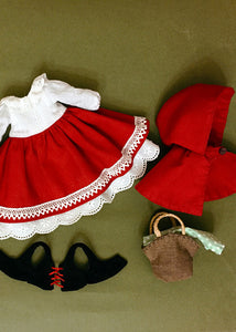 25cm Doll Pattern 🎀 (J) Little Red (Dress-Up)