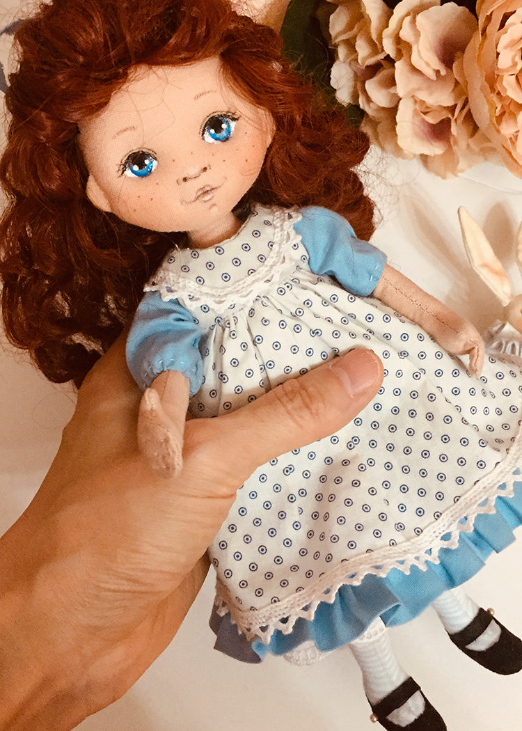 25cm Doll Pattern 🎀 (J) Alice & Rabbit (Dress-Up)