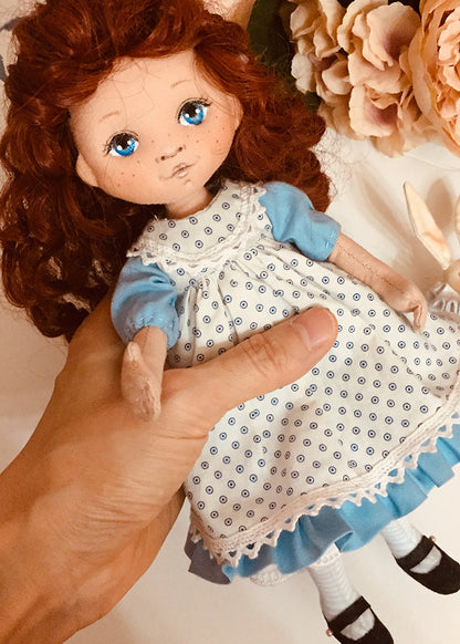 25cm Doll Pattern 🎀 (J) Alice & Rabbit (Dress-Up)