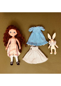 25cm Doll Pattern 🎀 (J) Alice & Rabbit (Dress-Up)