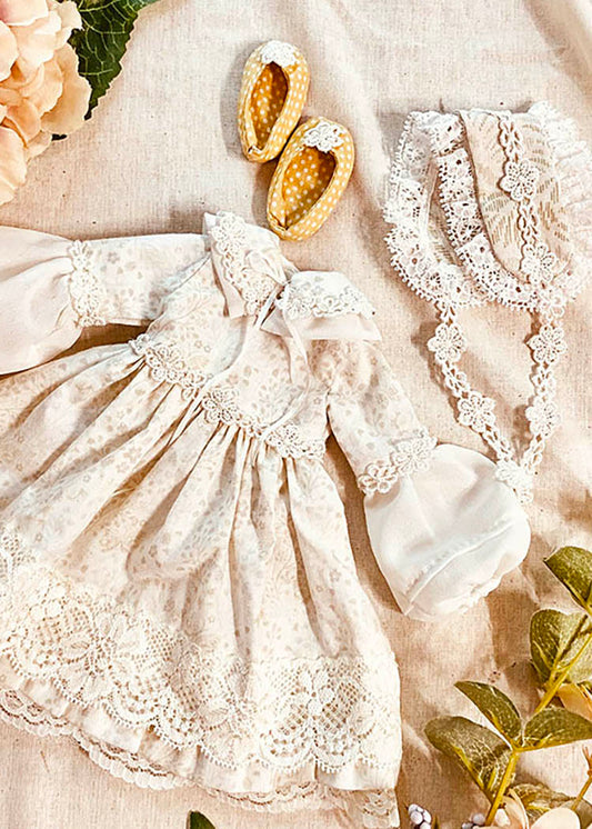 33cm Doll cloth Pattern👚 Lovely Dress (Dress-Up)