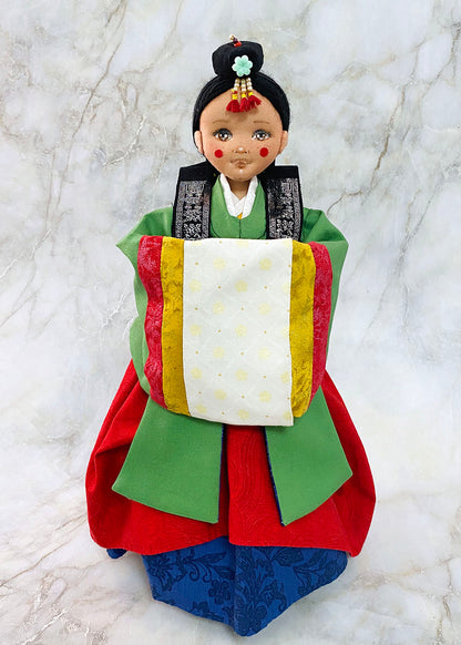 Hanbok doll 👘 Korean Wedding Hanbok Doll (Wonsam)