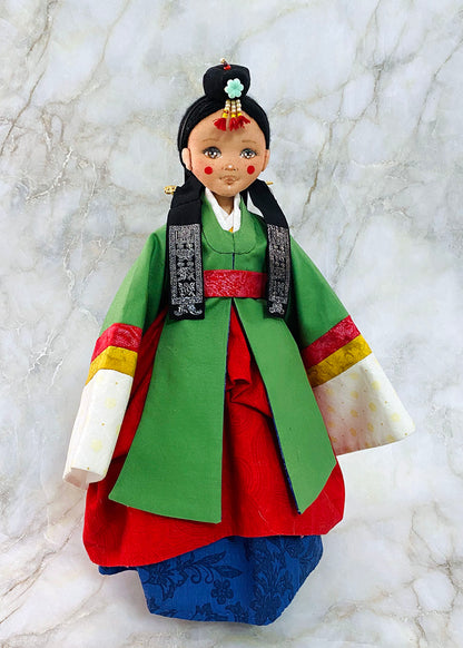 Hanbok doll 👘 Korean Wedding Hanbok Doll (Wonsam)