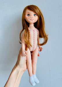 33cm Doll Body Pattern / Basic Standing Doll Body