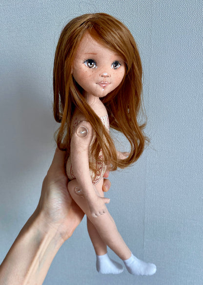 33cm Doll Body Pattern🎀 Basic Standing Doll Body