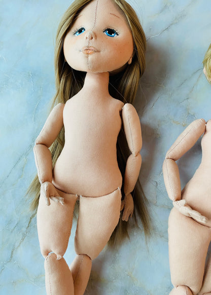 40cm Doll Body Pattern🎀Jointed Doll Body Hip ver. (Face center seam)