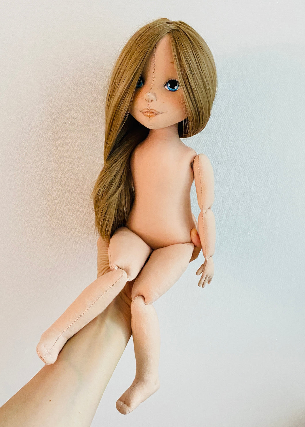 40cm Doll Body Pattern / Basic Jointed Doll Body (Face center seam)