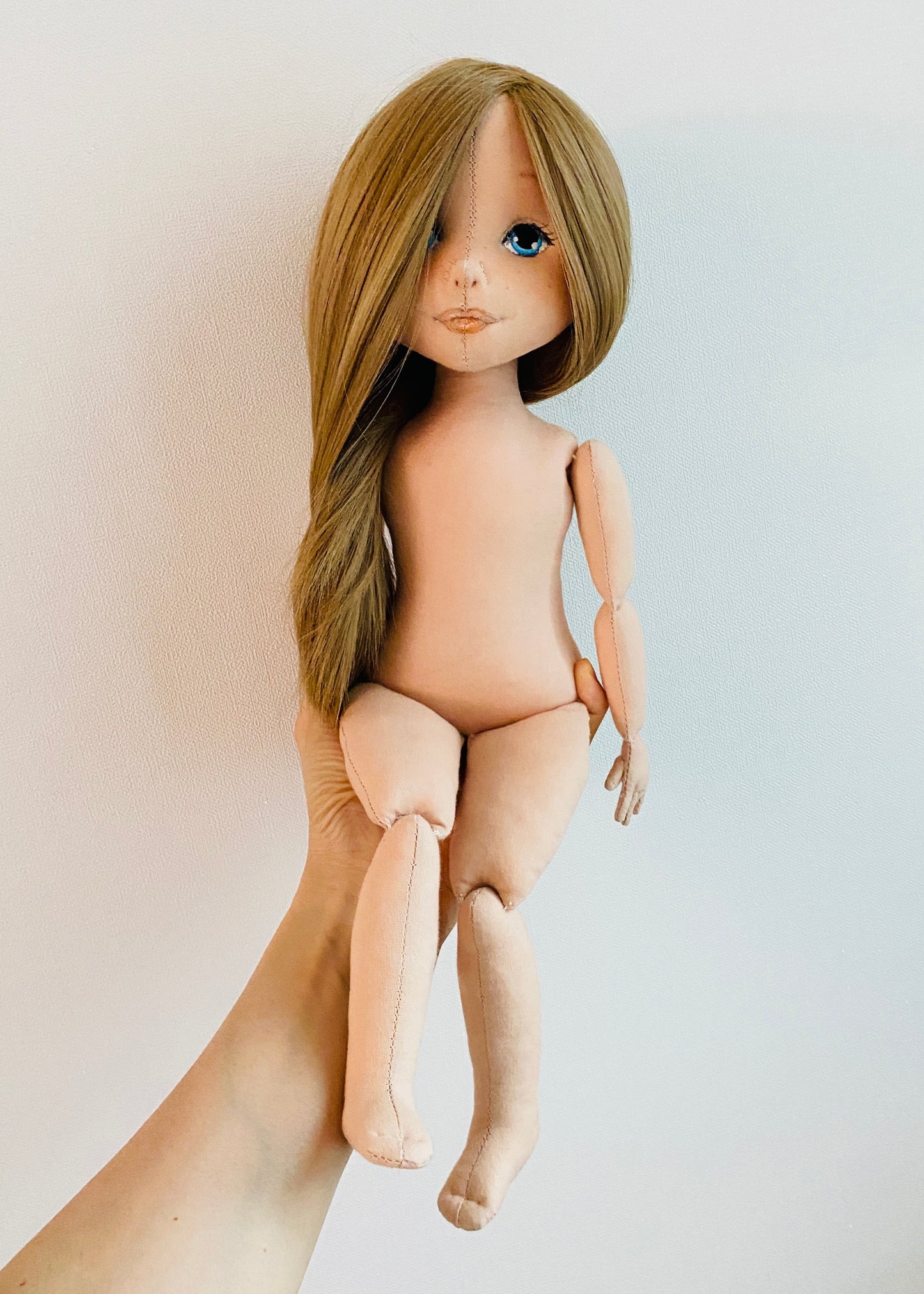 40cm Doll Body Pattern🎀Jointed Doll Body Hip ver. (Face center seam)