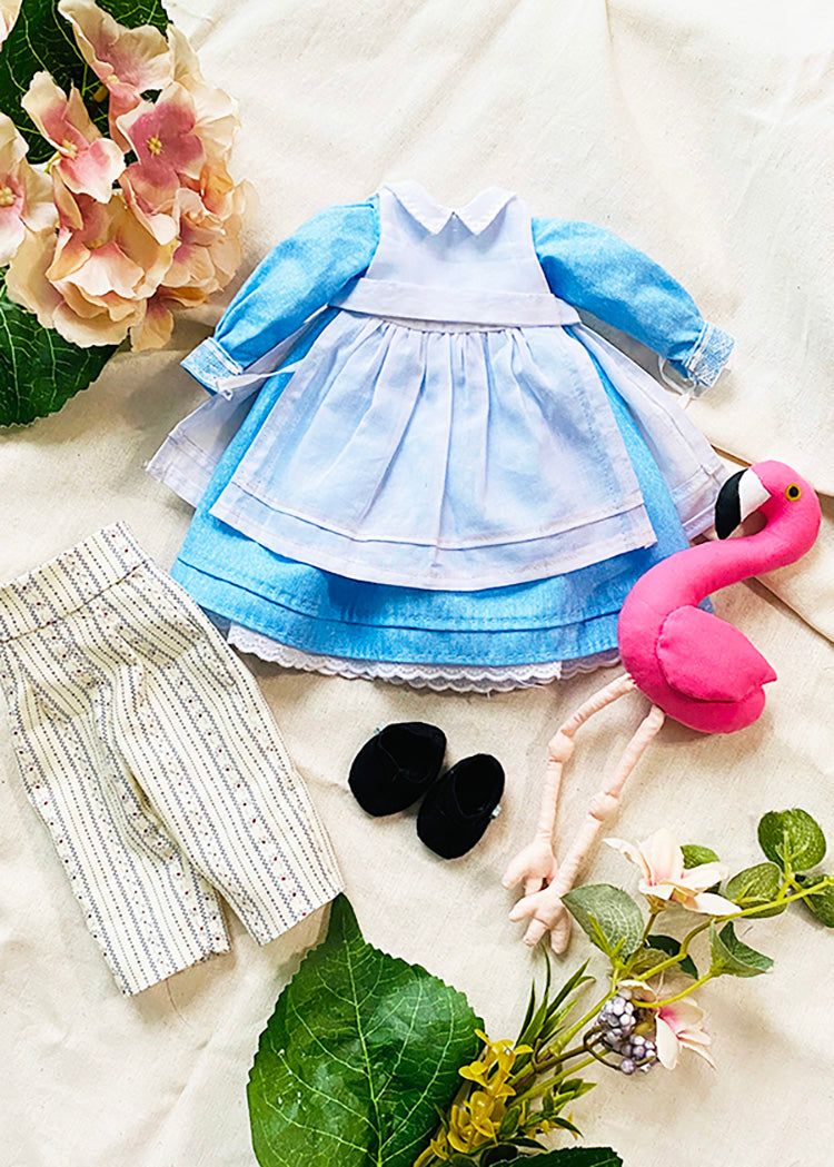 33cm Doll cloth Pattern👚 Alice's Dress (Dress-Up)