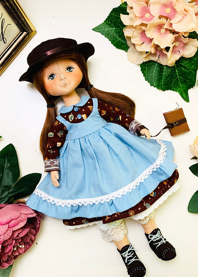 33cm Doll cloth Pattern👚Anne's Dress (Dress-Up)