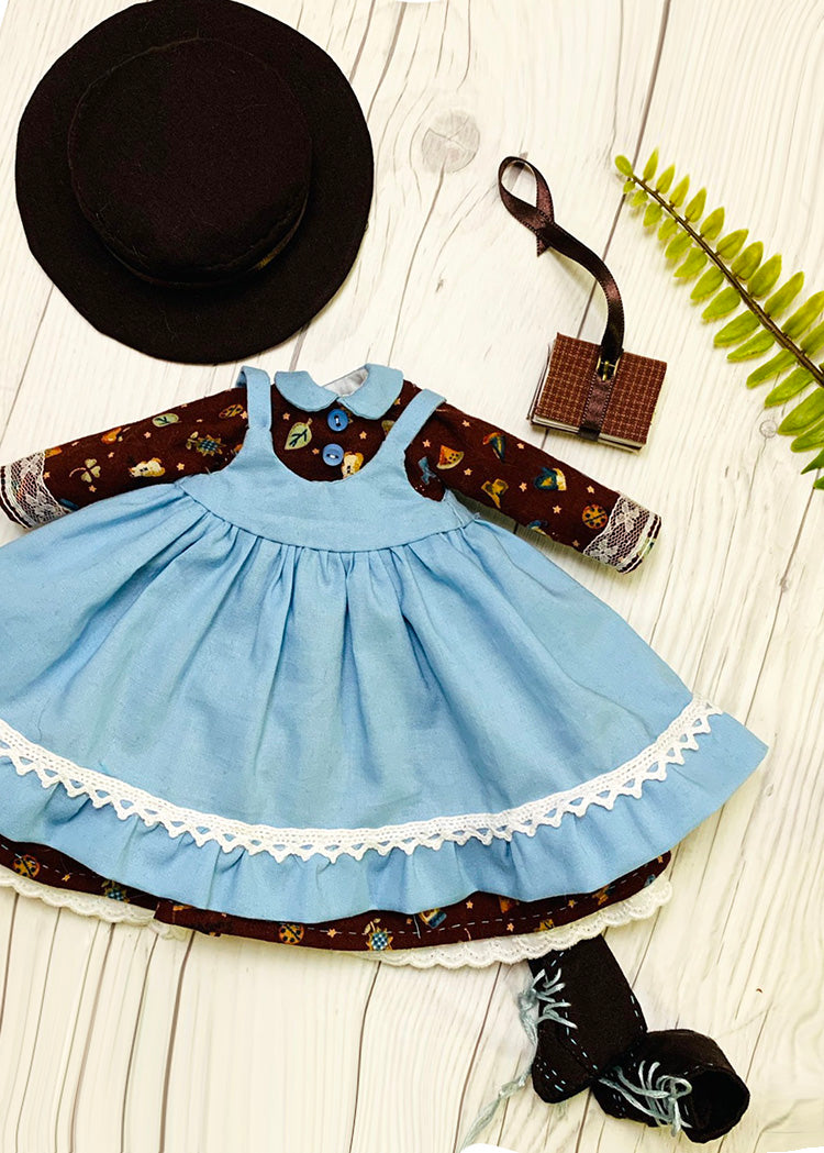 33cm Doll cloth Pattern👚Anne's Dress (Dress-Up)