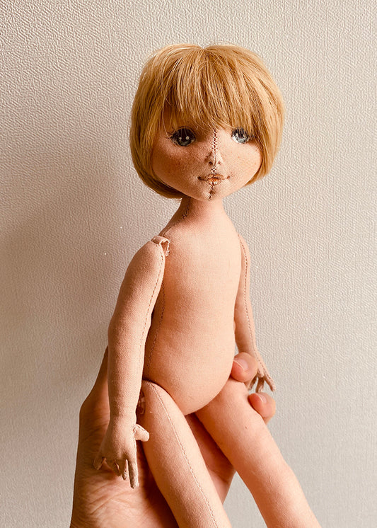 33cm Doll Body Pattern🎀Basic Standing Doll Body (Face center seam)