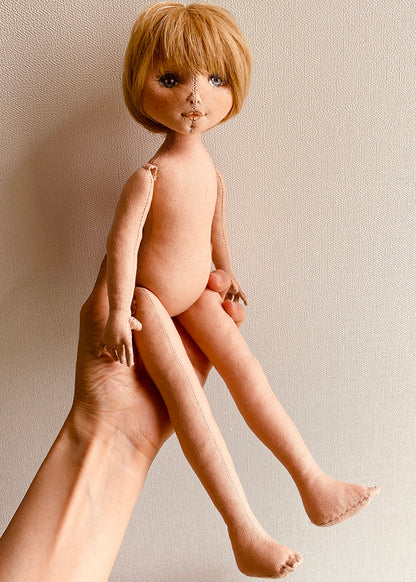 33cm Doll Body Pattern🎀Basic Standing Doll Body (Face center seam)