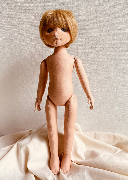 33cm Doll Body Pattern🎀Basic Standing Doll Body (Face center seam)