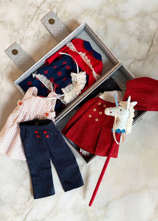 33cm Doll cloth Pattern -Petit Dollwear Collection (Dress-Up)