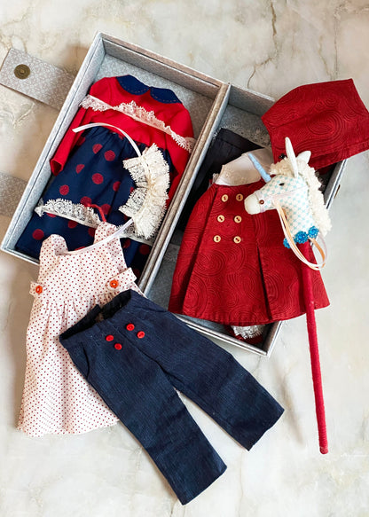 33cm Doll cloth Pattern -Petit Dollwear Collection (Dress-Up)