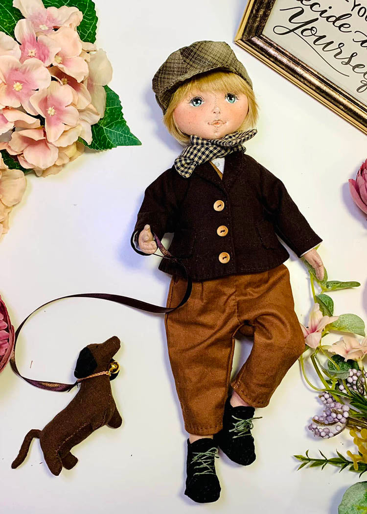 33cm Doll cloth Patter👚Vintage City Boy Clothes (Dress-Up)