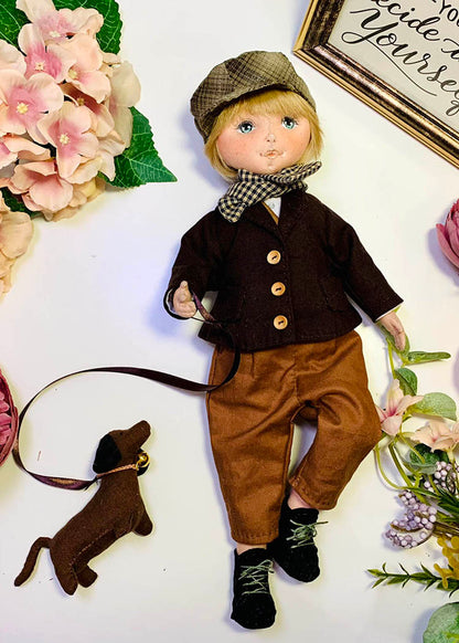 33cm Doll cloth Patter👚Vintage City Boy Clothes (Dress-Up)