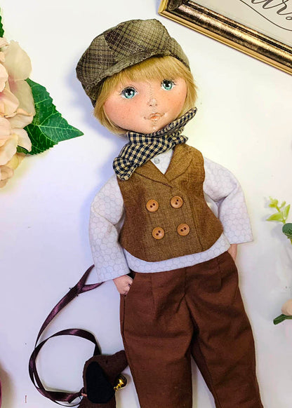 33cm Doll cloth Patter👚Vintage City Boy Clothes (Dress-Up)