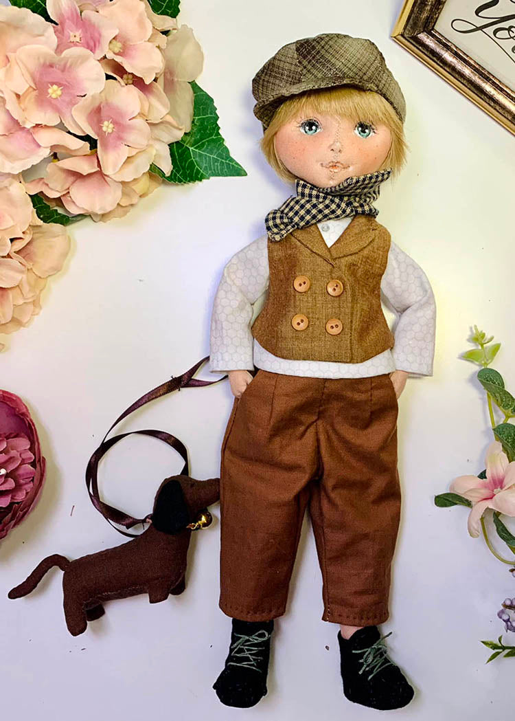 33cm Doll cloth Patter👚Vintage City Boy Clothes (Dress-Up)