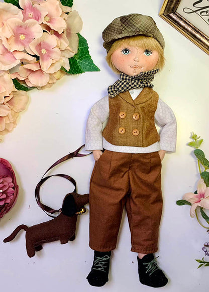 33cm Doll cloth Patter👚Vintage City Boy Clothes (Dress-Up)