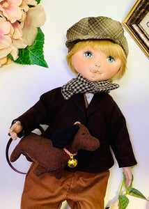 33cm Doll cloth Pattern / Vintage City Boy Clothes (Dress-Up)