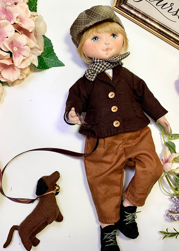 33cm Doll cloth Patter👚Vintage City Boy Clothes (Dress-Up)