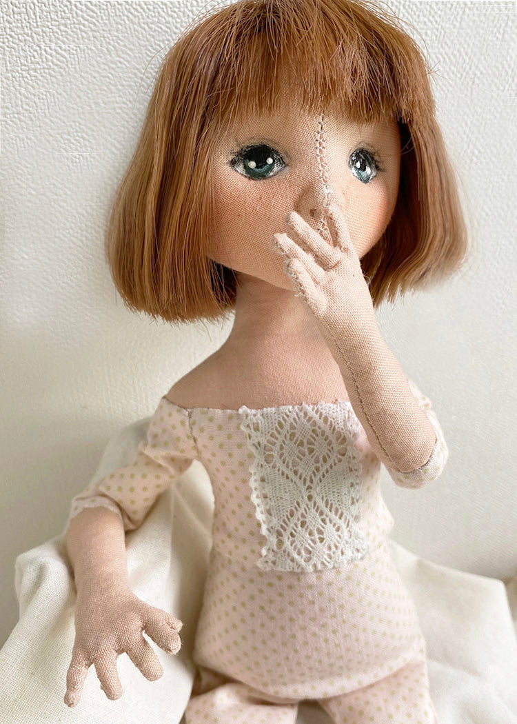 33cm Doll Body Pattern🎀 All-in-one Doll Body (Face center seam)
