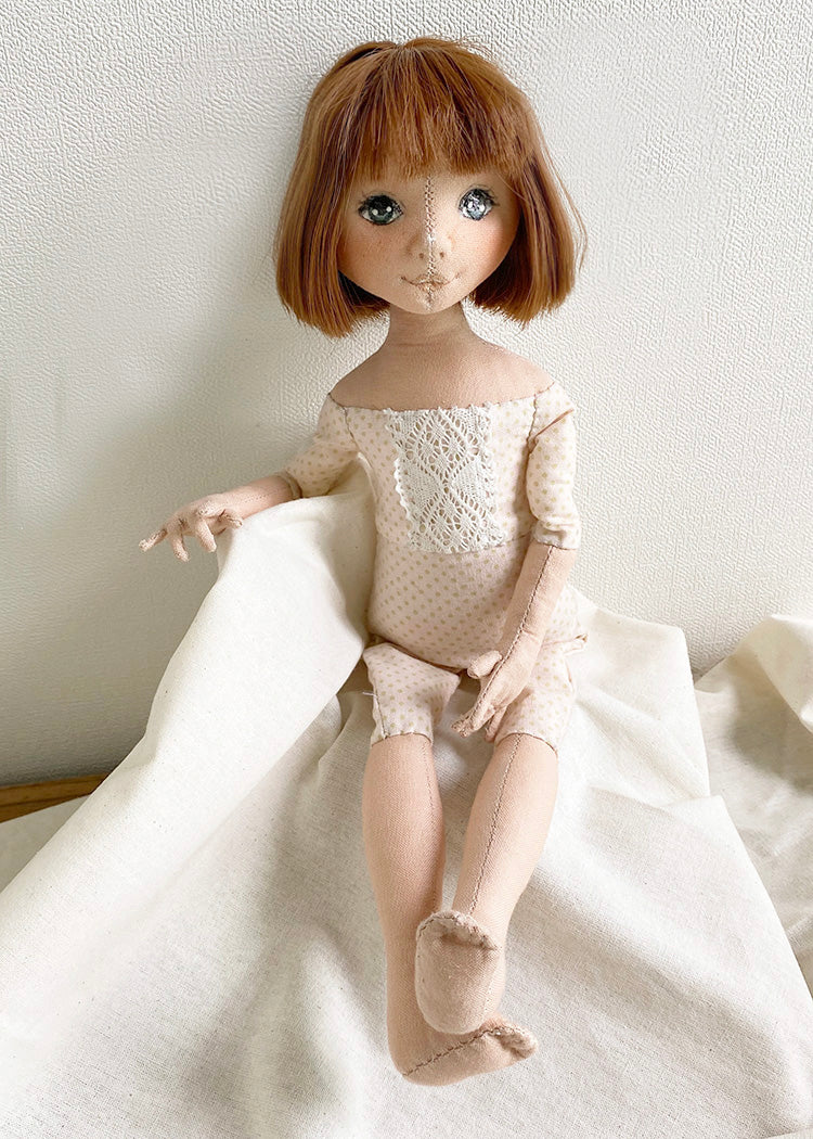 33cm Doll Body Pattern🎀 All-in-one Doll Body (Face center seam)