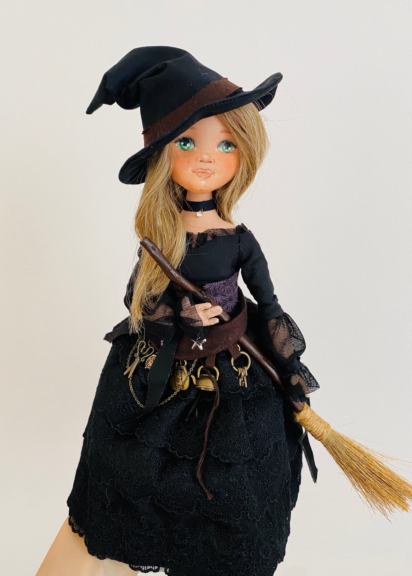 35cm doll Pattern🩱Halloween Witch Doll🎃/ No Face center seam