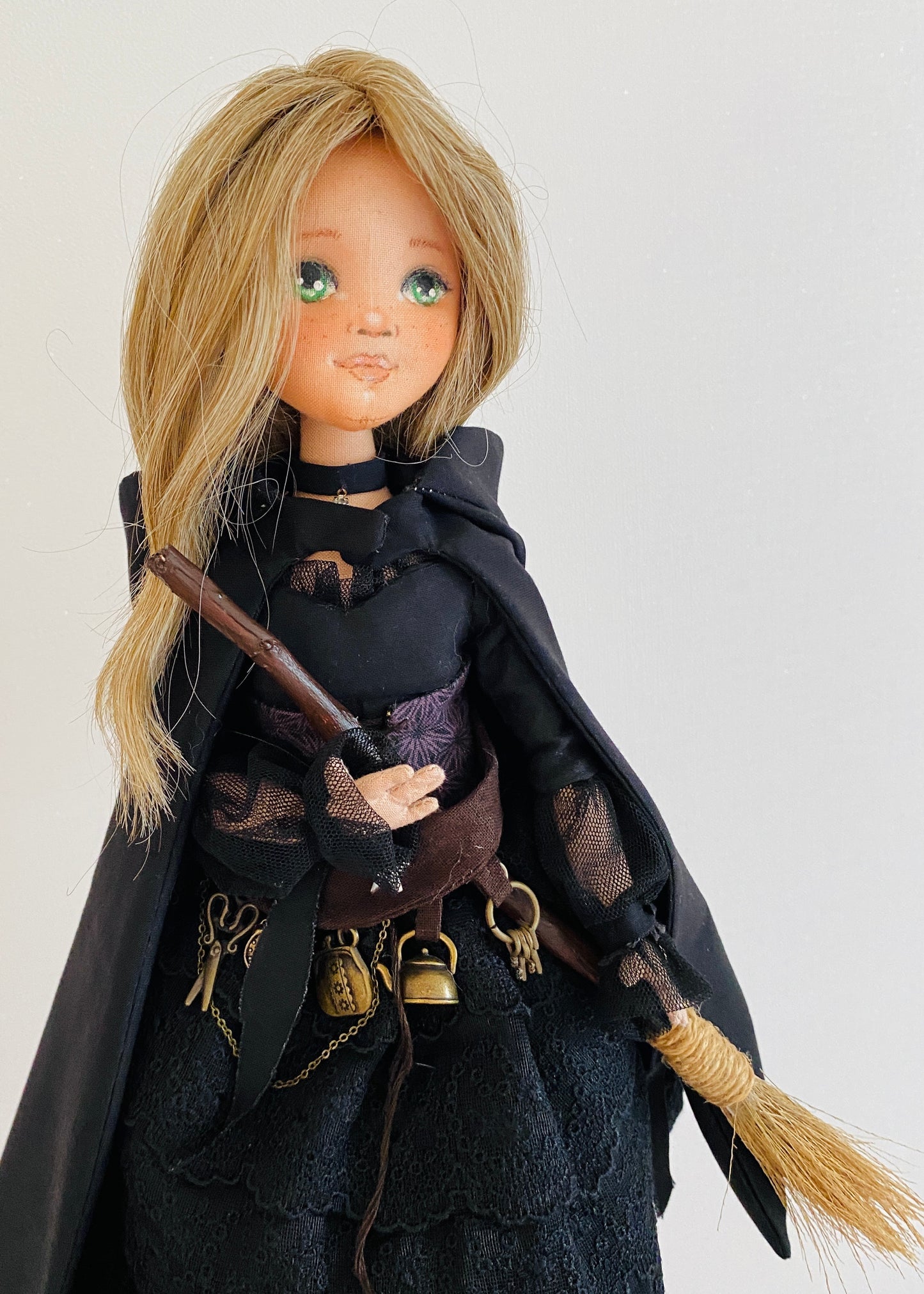 35cm doll Pattern🩱Halloween Witch Doll🎃/ No Face center seam