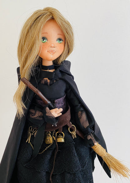 35cm doll Pattern🩱Halloween Witch Doll🎃/ No Face center seam