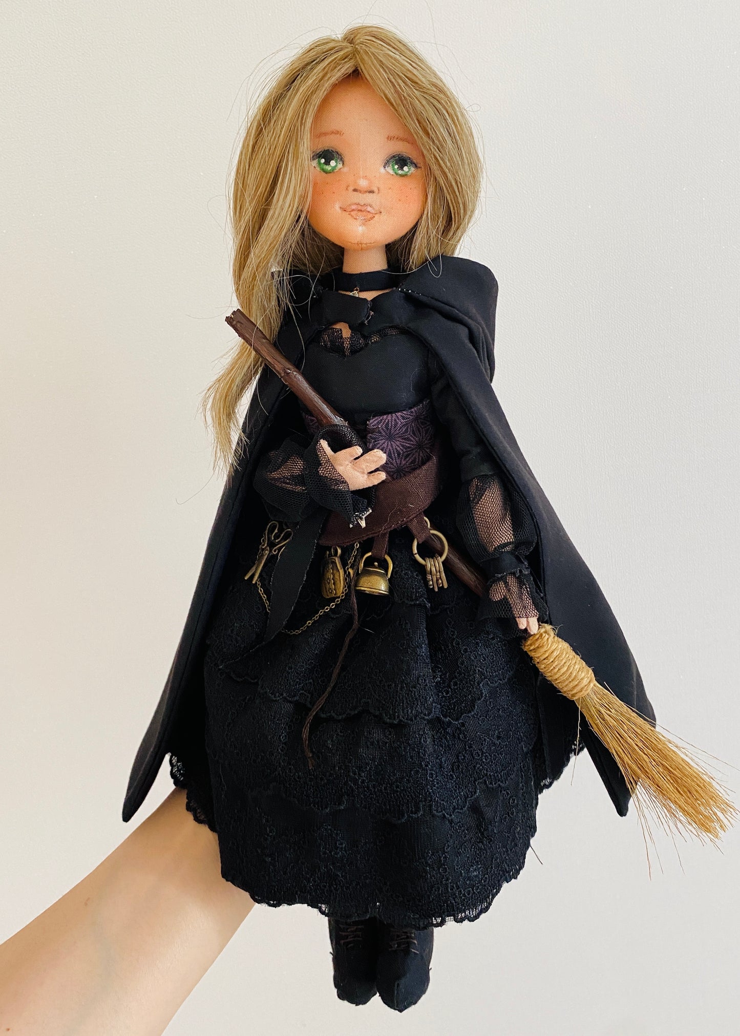 35cm doll Pattern🩱Halloween Witch Doll🎃/ No Face center seam