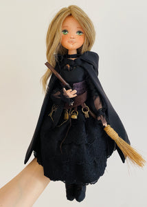 35cm doll Pattern🩱Halloween Witch Doll🎃/ No Face center seam